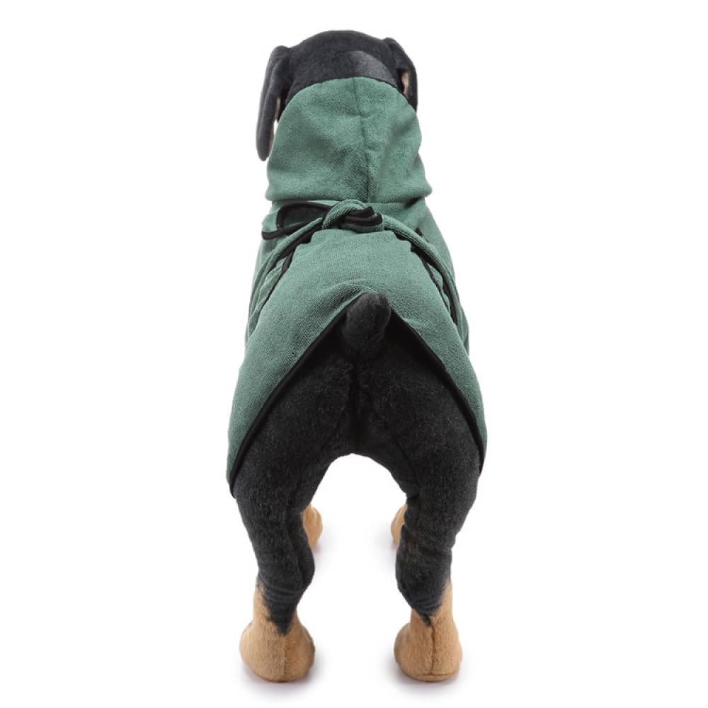 HAZARA Pet Power Toalla Absorbente Toalla de baño para Perros Manta de baño de Doble propósito Suministros para Mascotas Toalla de Ducha Lavable para Mascotas Juego de 2-Green|| L