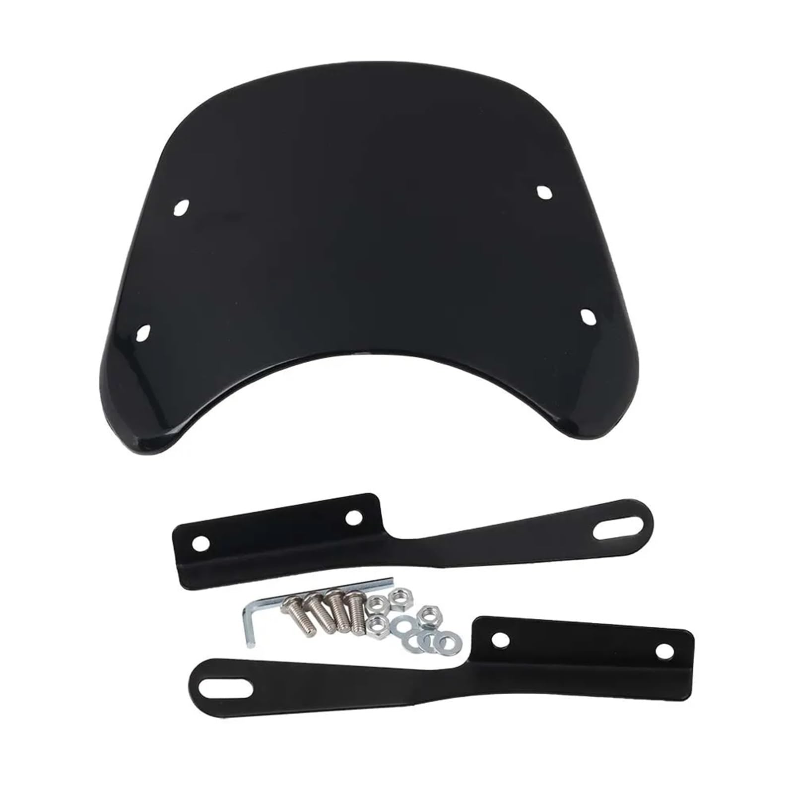 TILIEINE Windscreen Spoiler Extension Spoiler Motorcycle Modified Windshield Wind Screen Deflector Cover For Yamaha XSR700 XSR125 XSR155 XSR900 XSR 700 900 125 155(Black)