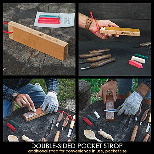 image for BeaverCraft Deluxe Wood Carving Kit S50X - Wood Carving Tools Wood Car