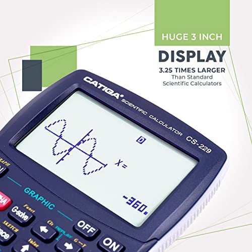 Scientific Calculator With Graphic Functions - Multiple Modes With Intuitive Interface - Perfect For Beginner And Advanced Courses, High School Or College #TOP5