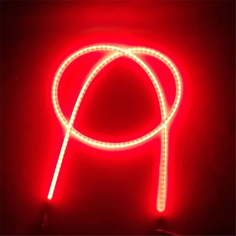 Elastyczny filament LED 3 V żarówka Edisona LED filament dioda COB LED elastyczne części lampy dioda akcesoria do oświetlenia żarowego, czerwony, 300 mm (11,8 cala) - 10 szt