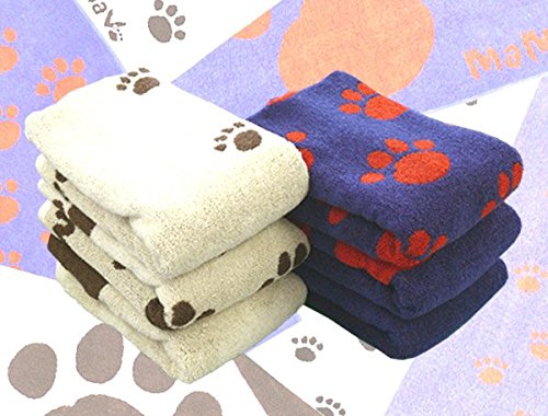 専用♥みかん⭐軽ふわ楽ちん☆マイクロ×コットン♥中バスタオル❤肉球…足跡柄⭐ Amazon.co.jp: 日本製 肉球バスタオル ランダムバロン（一人歩き