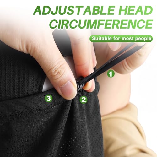 Image of Geyoga 3Pcs UV Sun Protection Neck Drape | Adjustable Neck Shade, Mesh Neck Sun Protection, Breathable Sun Protector, Hat Drape for Fishing, Hiking and Outdoor Work