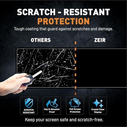 Image of ZEIR MATTE [2 PACK] Screen Protector Compatible with MAHINDRA XUV 7XO Models - 12.3 Inch Triple Screen Long (With Adrenox+ Badge Cutout) + Flexible TPU Storage Panel Film 2026+ [Not Tempered Glass]