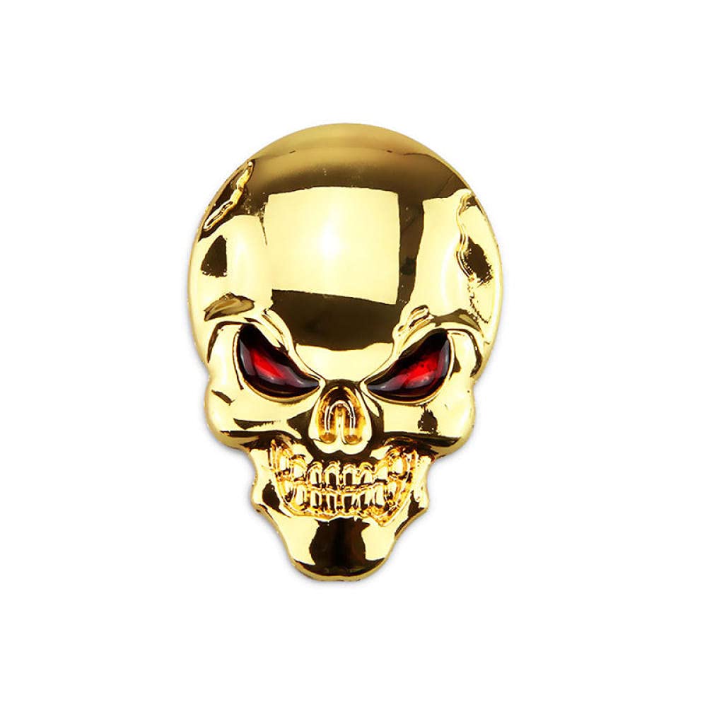 Car Emblem Badge Logo Car Emblems Decorations Car Decals Osobowość Samochodowa Dekoracyjne Naklejki Motyki Zmodyfikowany Metal Car Body Naklejki Tail Marker Demon Wklej 3D Stereo-Złoty