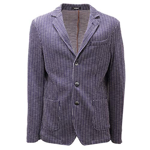 Giacca Uomo Blue/White la veste en jersey de coton idéale pour vos week-ends