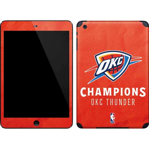 Skinit Decal Tablet Skin Compatible with iPad mini (1st & 2nd Gen) - Officially Licensed 2025 NBA Champions Oklahoma City Thunder Design