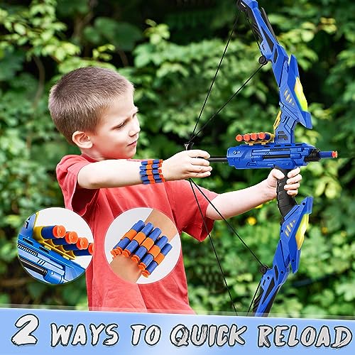 image for maysida Kids Bow and Arrow Set, 2-Pack Archery Set with 2 LED Light Up