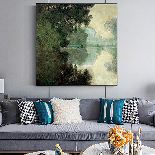 Toile imprimée Claude Monet tableau de peinture impressionniste encadré