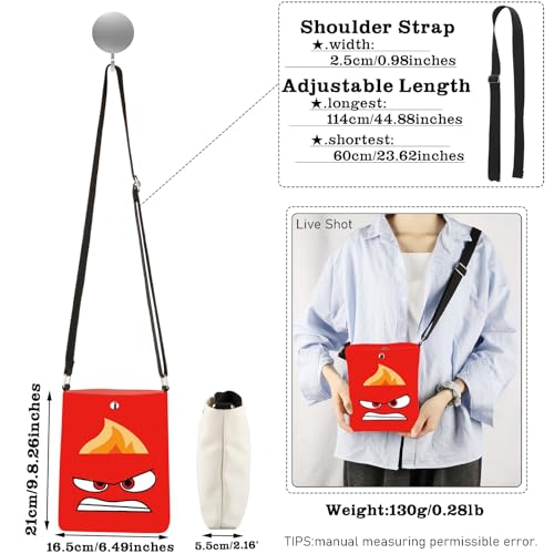 CMNIM Cartoon Movie Gifts Anger Face Character Crossbody Bag Gifts for Fans Cartoon Characters Merch4