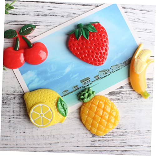 Togeval 5Pcs The Office Decor Home Decoration Artificial Fruit Decorative Artificial Fruits Fake Fruit Ornaments Magnetic Sticker Home Magnetic Sticker Fridge Magnets Cherry Decorate Grape #TOP7