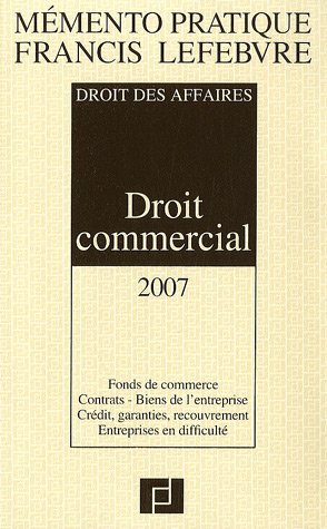 Télécharger Droit commercial PDF