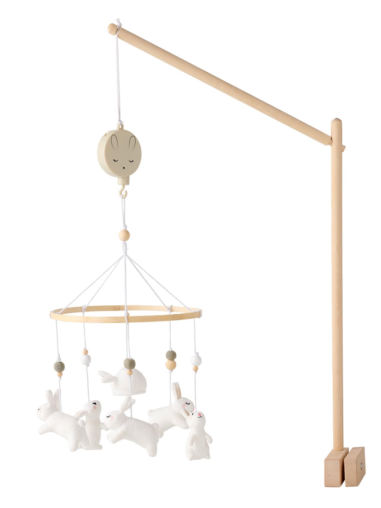 VERTBAUDET Mobile mit Musik, Hase, Baby, Holz, TU