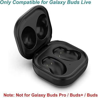 for Galaxy Buds Live Charging Case, USB-C Wired Charger Case Cover Box for Samsung Galaxy Buds Live SM-R180 Earbuds (Black)