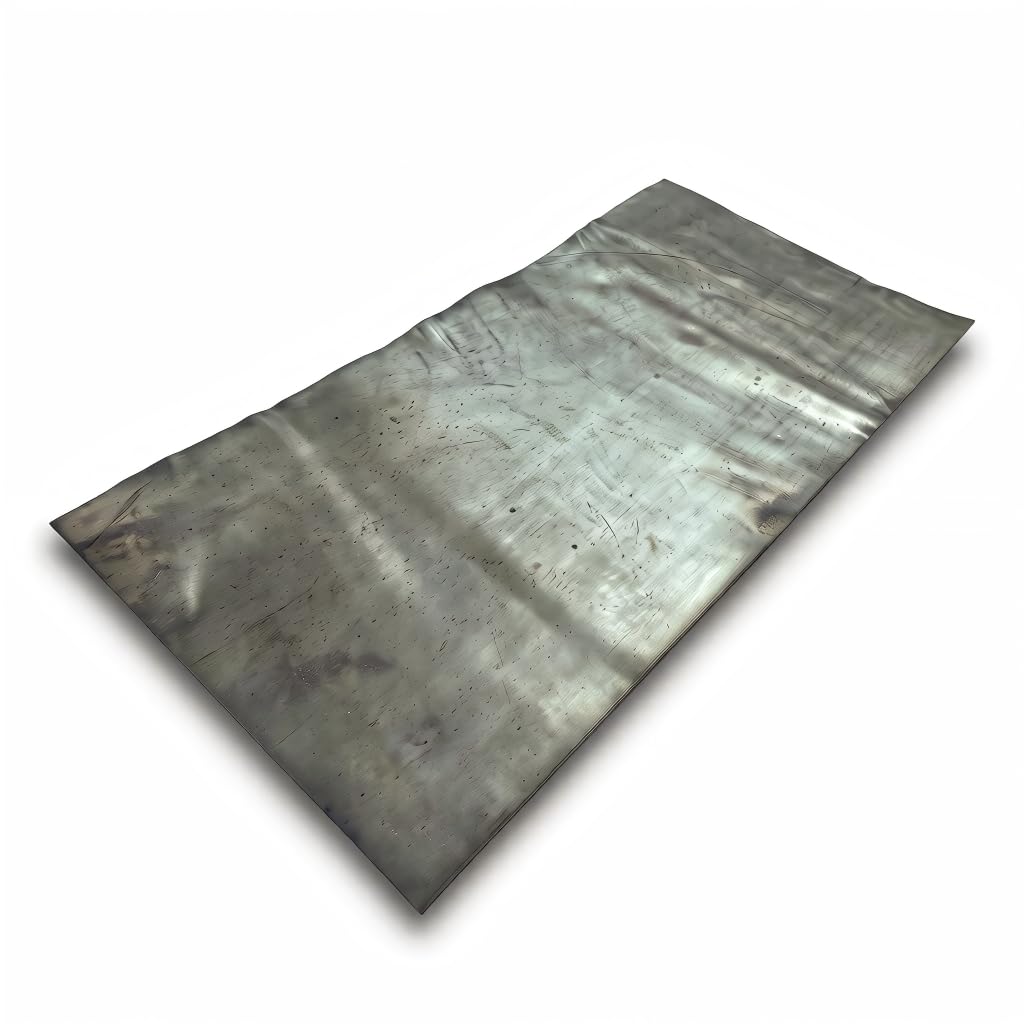 99.9% Pure Lead Sheet, 12" x 12" x 1/16'', Metal Lead Plate for Radiation Shielding, Sound Damping, Weight Balancing, Easy to Cut Lead Foil Sheet for DIY Projects, X-Ray Protection, Soundproofing