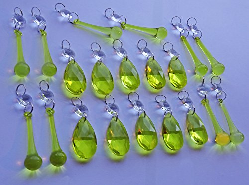 Perles de notebook et prisme en verre de couleur pour déco de fête