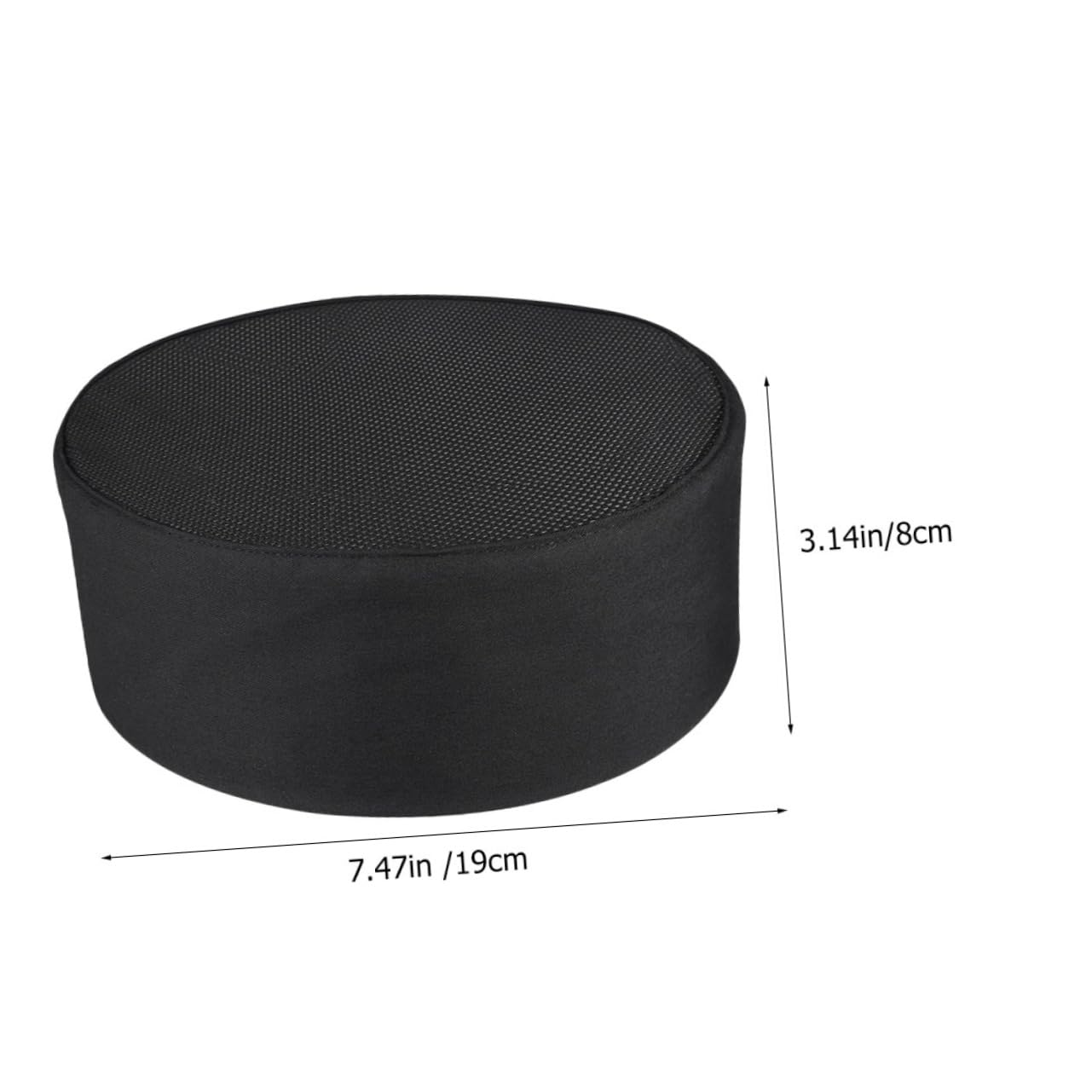 LIFKOME Sombrero De Cocinero Tapa Gorra De Cocinero Neto Sombrero De Los Hombres Gorras De Unisex para Transatlántico o Pañuelo Black Ropa De Algodón