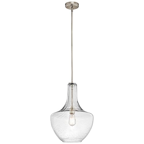 Kichler Everly Single Pendant Light Fixture, Kitchen Island Bell Pendant