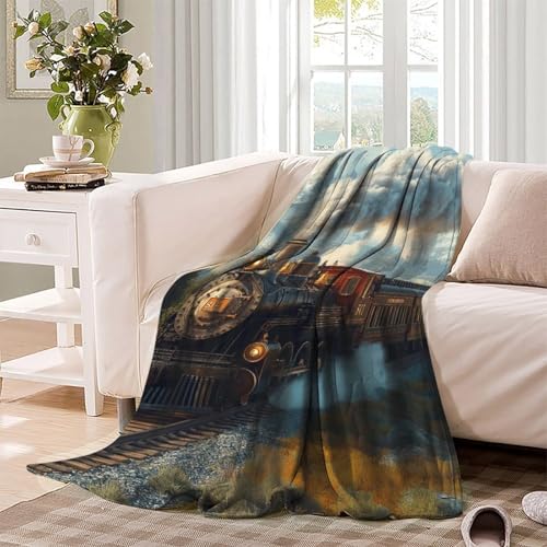 Couverture train à vapeur luxueuse en flanelle de qualité supérieure