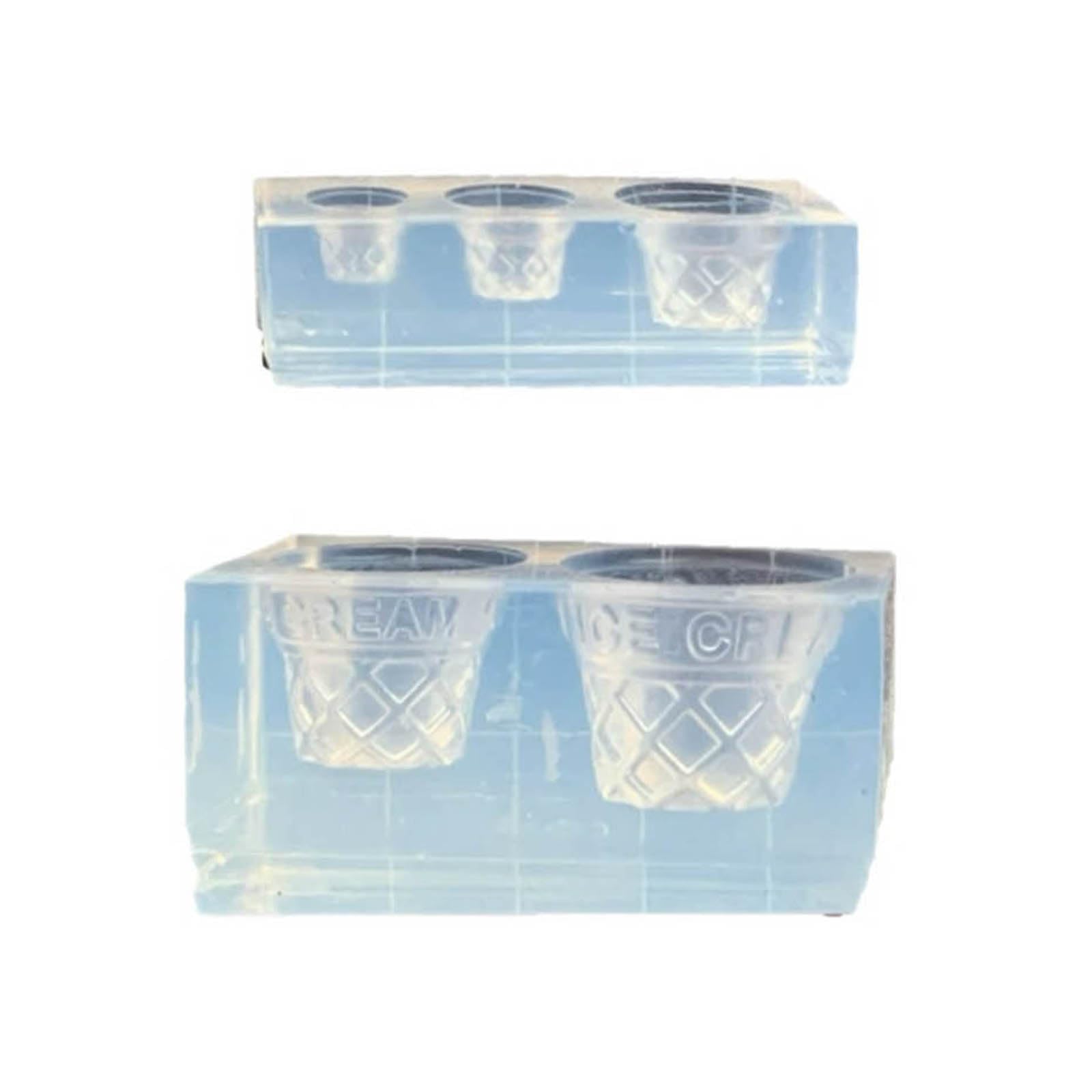 Moldes para helado, Juego de 2 moldes silicona epoxi for manualidades con resina