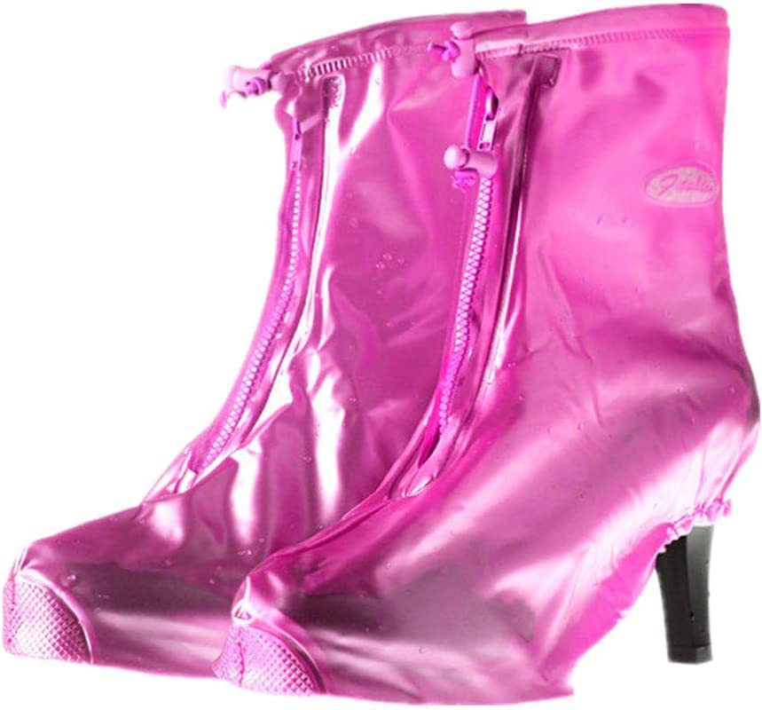 Cubrezapatos de Ciclismo Lluvia Cubrezapatos de Lluvia Reutilizables Cubrezapatos Polainas de pie Zapatos de tacón Alto para Mujer Cubrezapatos de Bicicleta Polainas de pie Cálida Cubierta de Zapato