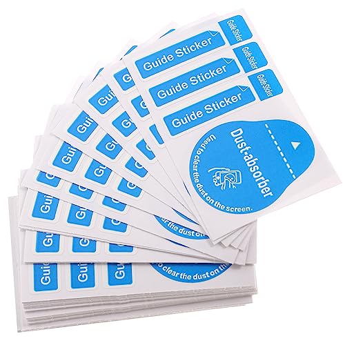CALLARON 400piezas Herramienta Para Teléfonos Móviles Pegatinas Para Eliminar El Polvo Pantalla Lcd Calcomanías De Limpieza Para Pantalla De Teléfono y Tableta Absorbentes De Polvo Para