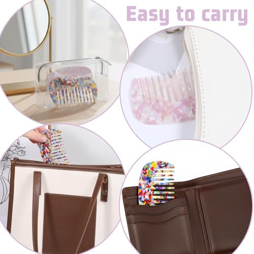 Peines de viaje mini pack de 2 para mujeres miniatura 7