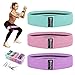 DISUPPO Bande Élastique Fitness Set de 3, Bande de Résistance pour Yoga, Pilates, Rééducation Physique, Resistance Band pour Musculation avec Sac de Rangement (3-Colors)
