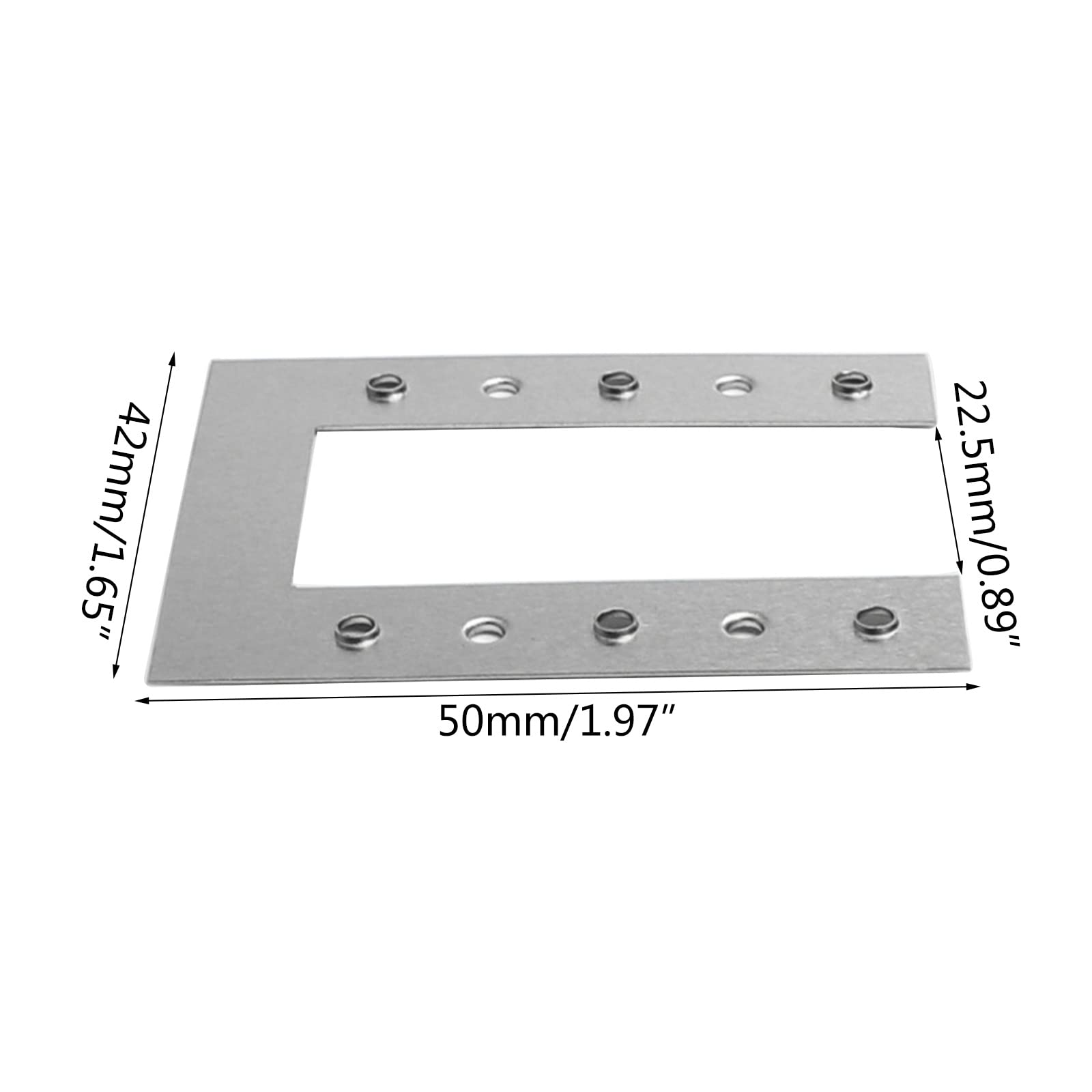 50 Stück Solarpanel PV-Erdungsclip/Unterlegscheibe 42 x 50 mm Solarpanel Erdungsscheibe PC Erdungsclip