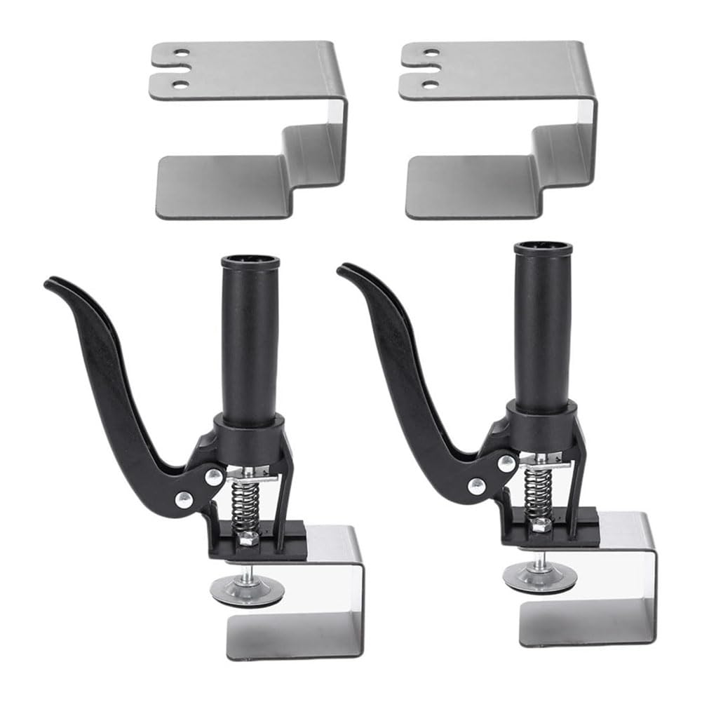 Littimoon 2 Pcs Drawer Fixing Clip Cold-Rolled Steel Clamps for Woodworking Cabinet Installation Tools Drawer Woodworking Drawer Jig