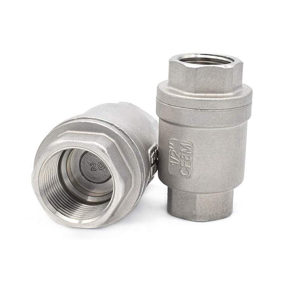 Edelstahl Rückschlagventil Culnflun Rückschlagventil Edelstahl 304 - 1/4" BSPP Innengewinde Für Luft & Wasser Luftventil BSPP Gewinde