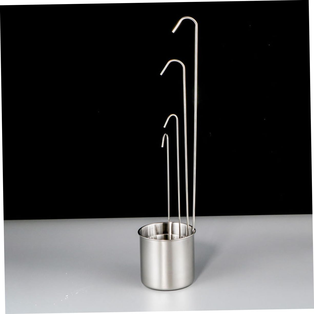 Zerodeko Imbuto in Acciaio Inossidabile con Mestolo Set 5 Pezzi per Olio e Vino, Manico Facile da Usare, Strumento da Cucina per Versare Liquidi in Cucina