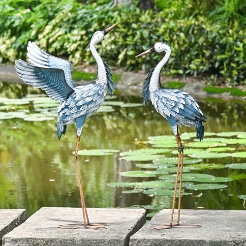 Grues en métal ornements de prestige pour aménagement extérieur durable