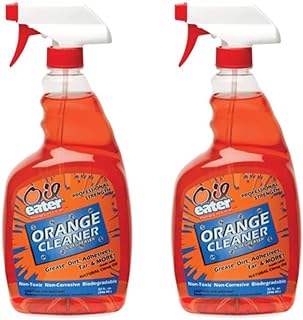 Oil Eater ORANGE Premium Cleaner and Degreaser - 32oz - For Grease, Tar, Adhesive, Dirt - 2 PACK,AOA32119122PK