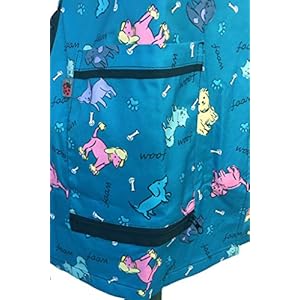 Ladybird Line Blue Dog Design Waterproof Pet Grooming Smock for Dog Bathing and Pet Groomers (Large) Ladybird Line Blue Dog Design Waterproof Pet Grooming Smock for Dog Bathing and Pet Groomers Large