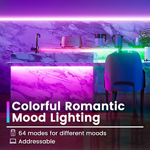 Tira de LED RGB 5 metros Muzata 96 LEDs/m alta intensidad miniatura 2