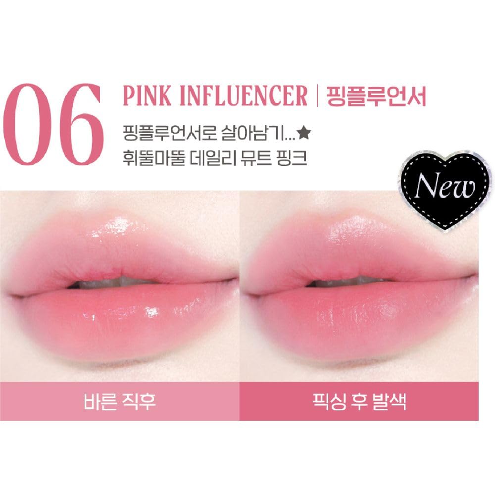 Peripera, Ağırlık Hissettirmeyen, Jel Dokulu Tint PERIPERA Ink Jellable Tint (06 Pink influencer)(Palace Ver)