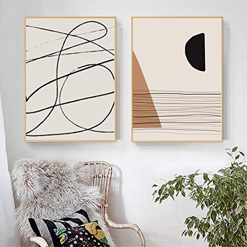 Art tableaux de salon haut de gamme OTURRI toile abstraite beige 30x50cm