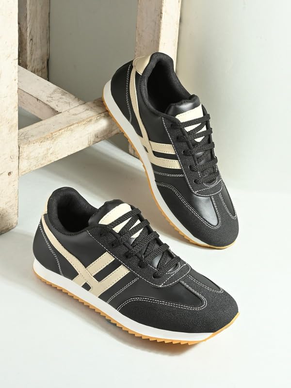 Image of Server Sneakers for Men | Lightweight Casual Shoes for Walking, Training, Gym & Travel | Soft Cushion Sneaker for Boys, Strong Grip Outsole & Colourblocked Style