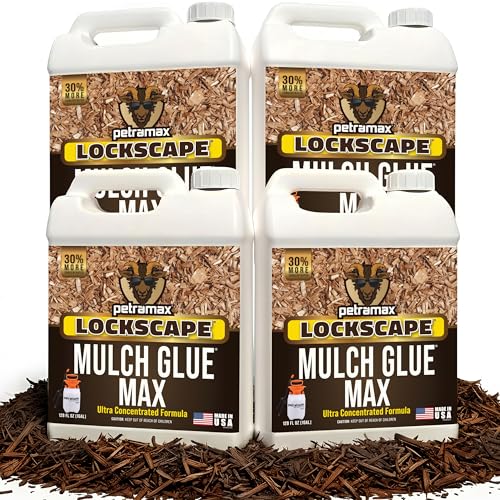 Image of PetraMax Lockscape Rock and Mulch Glue for Landscaping, 4 Gal Concentrate