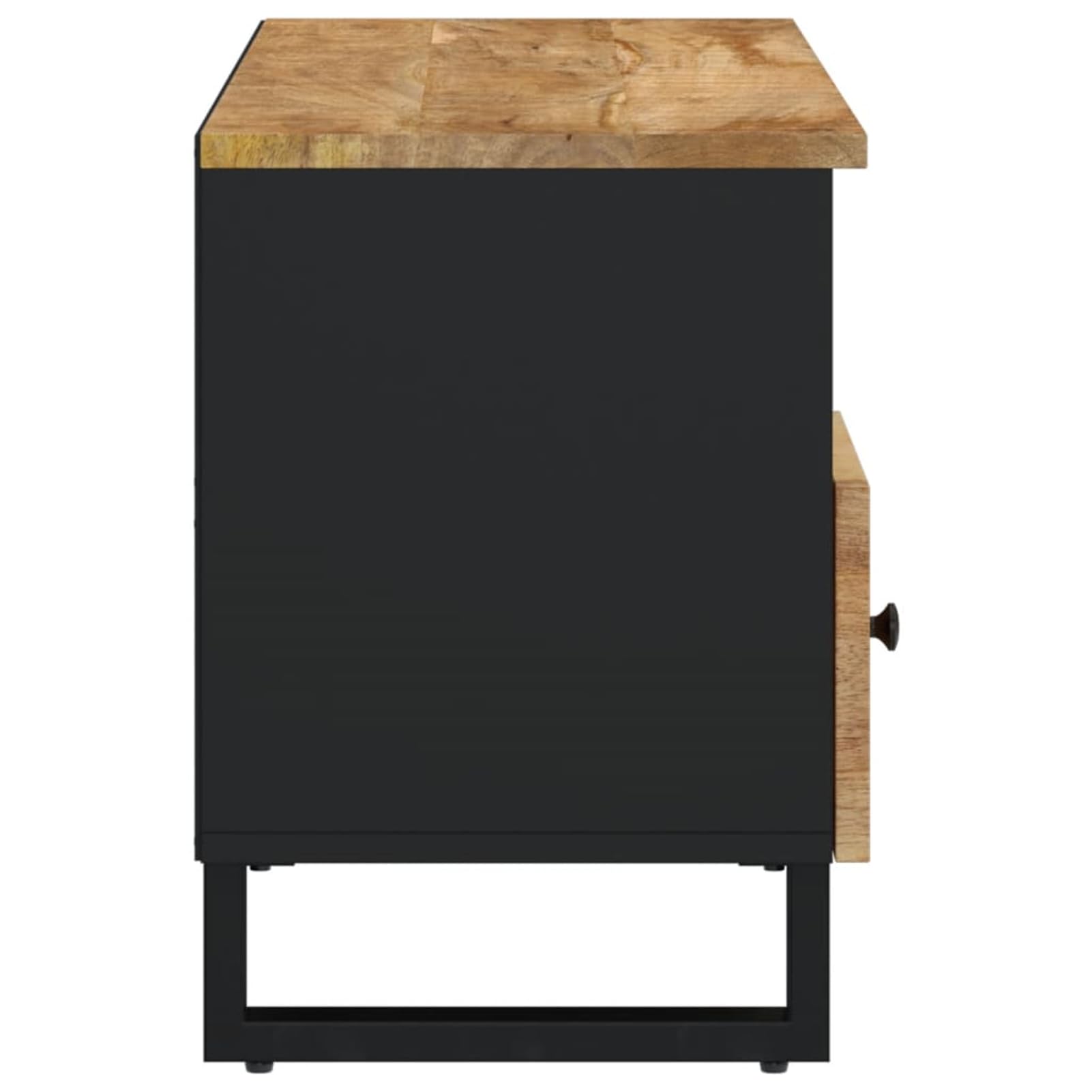 Szafka pod telewizor, 100 x 33 x 46 cm, lite drewno, mango i materiał drewnopochodny, wisząca szafka pod telewizor, ławka, meble do salonu, nowoczesna szafka ścienna do salonu, sypialni