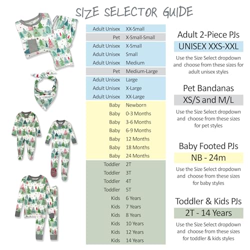 Image of Butterblu Family Jammies Matching Holiday Christmas Pajama Sets | GOTS Certified Organic Cotton for Baby, Toddler, Kids, Adults, and Pets, with Pockets, Perfect for Family Photos