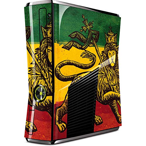 Skinit Decal Gaming Skin Compatible with Xbox 360 Slim (2010) - Originally Designed The Lion of Judah Rasta Flag Design