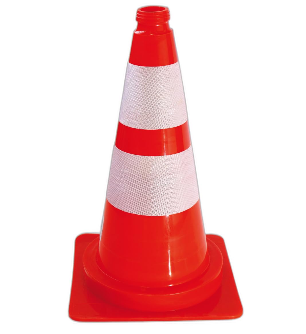 AUA SIGNALETIQUE - Cône De Signalisation Réfléchissant Classe 2 - Hauteur 50 cm - Base Non lestée - Cône de sécurité Chantier K5A (4)