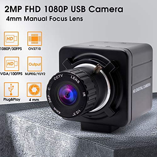 Caméra USB USBFHD01M avec objectif manuel 4mm pour vision industrielle - 2