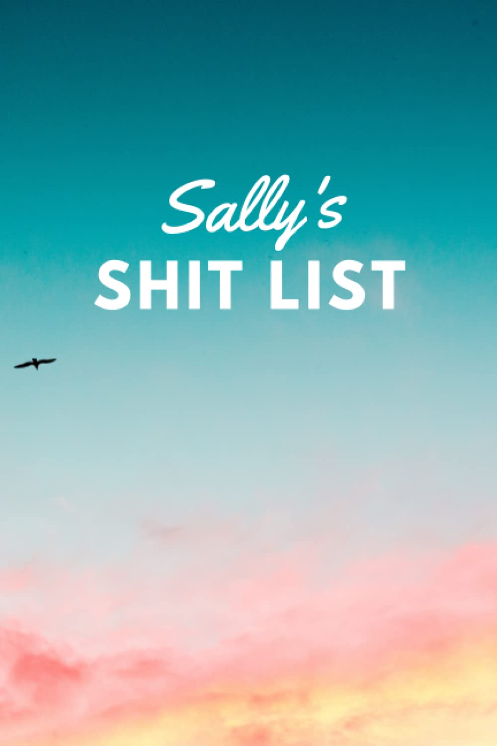 Sally's Shit List: Personalised Name Journal for Sally - Lined Notebook Birthday Present for Sally - 6x9 inches - 110 pages