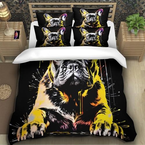 Housse de couette renard en microfibre douce et hypoallergénique