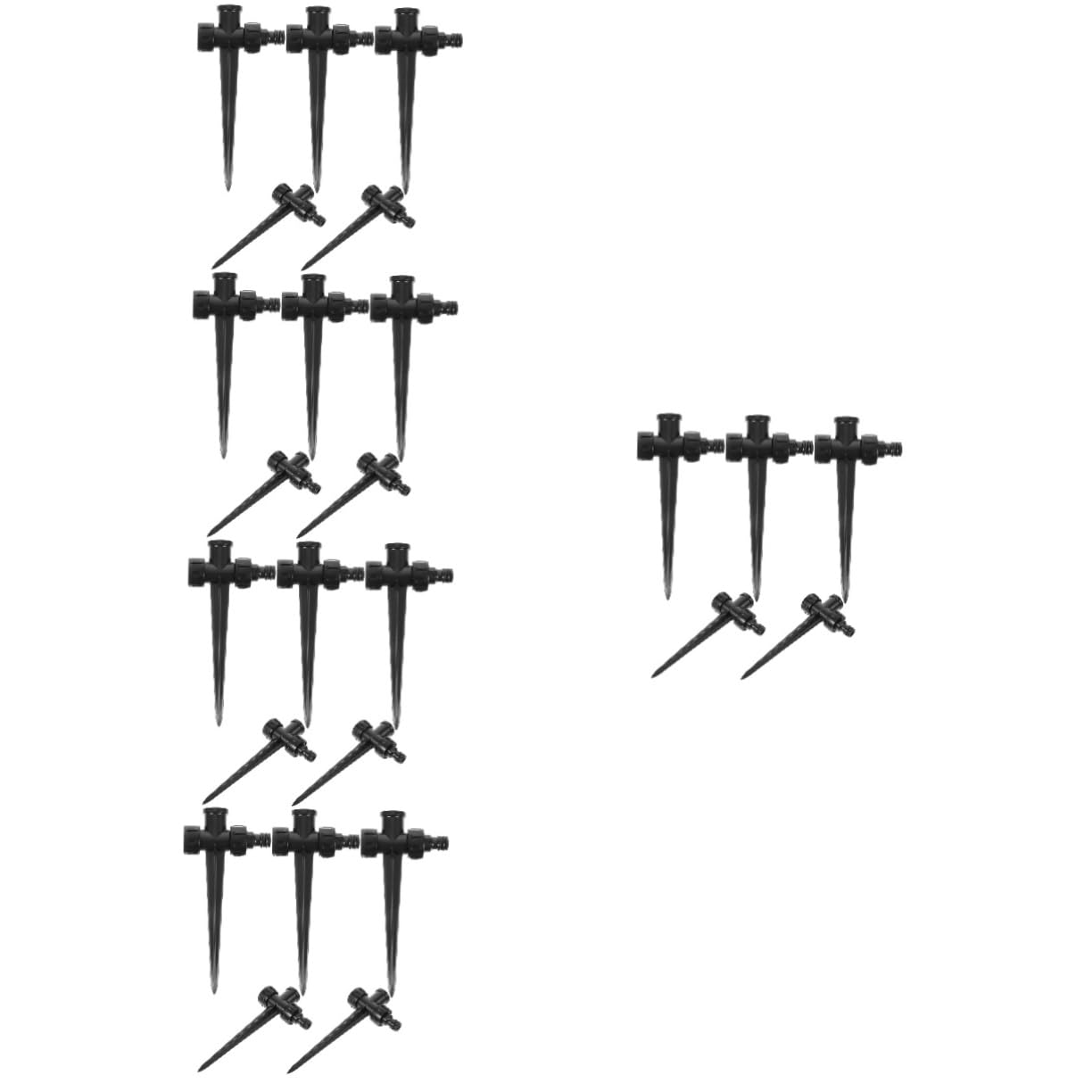 UPKOCH 5 Set Sprinkler Rotante Automatico Piccolo Picchetto Per Irrigatore Irrigatori Prato Piante Spruzzino Punta Per Irrigatore Multiuso Irrigazione Di Picchi Plastica Nero 5 Pezzi*5