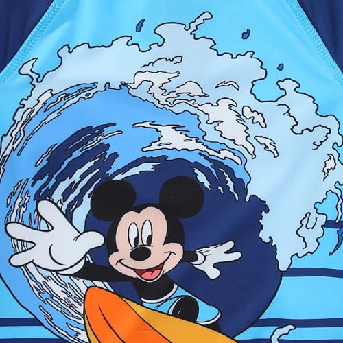 Disney Mickey Mouse Boys UPF 50+ Rash Guard and Swim Trunks Swimsuit for Infant, Toddler, and Big Kids4