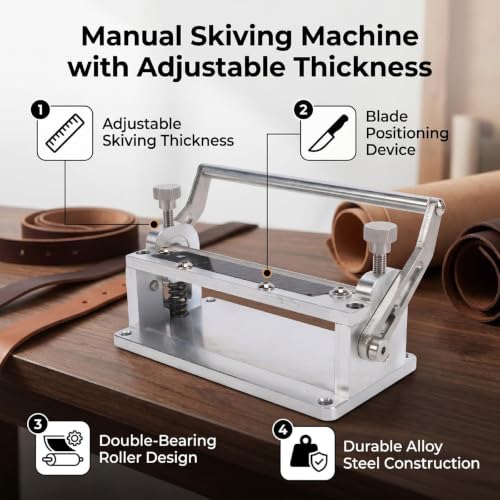 Machine manuelle séparation cuir réglable pour sangle ceinture outil artisanal bricolage